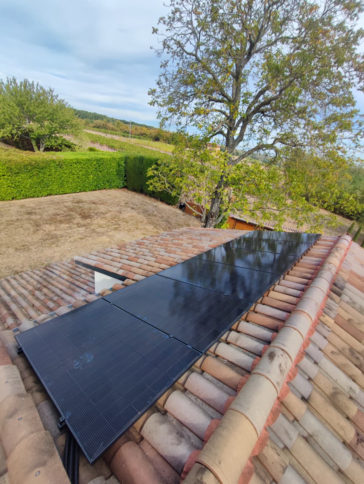 Panneaux photovoltaïques posés par Lynergie à Marcy